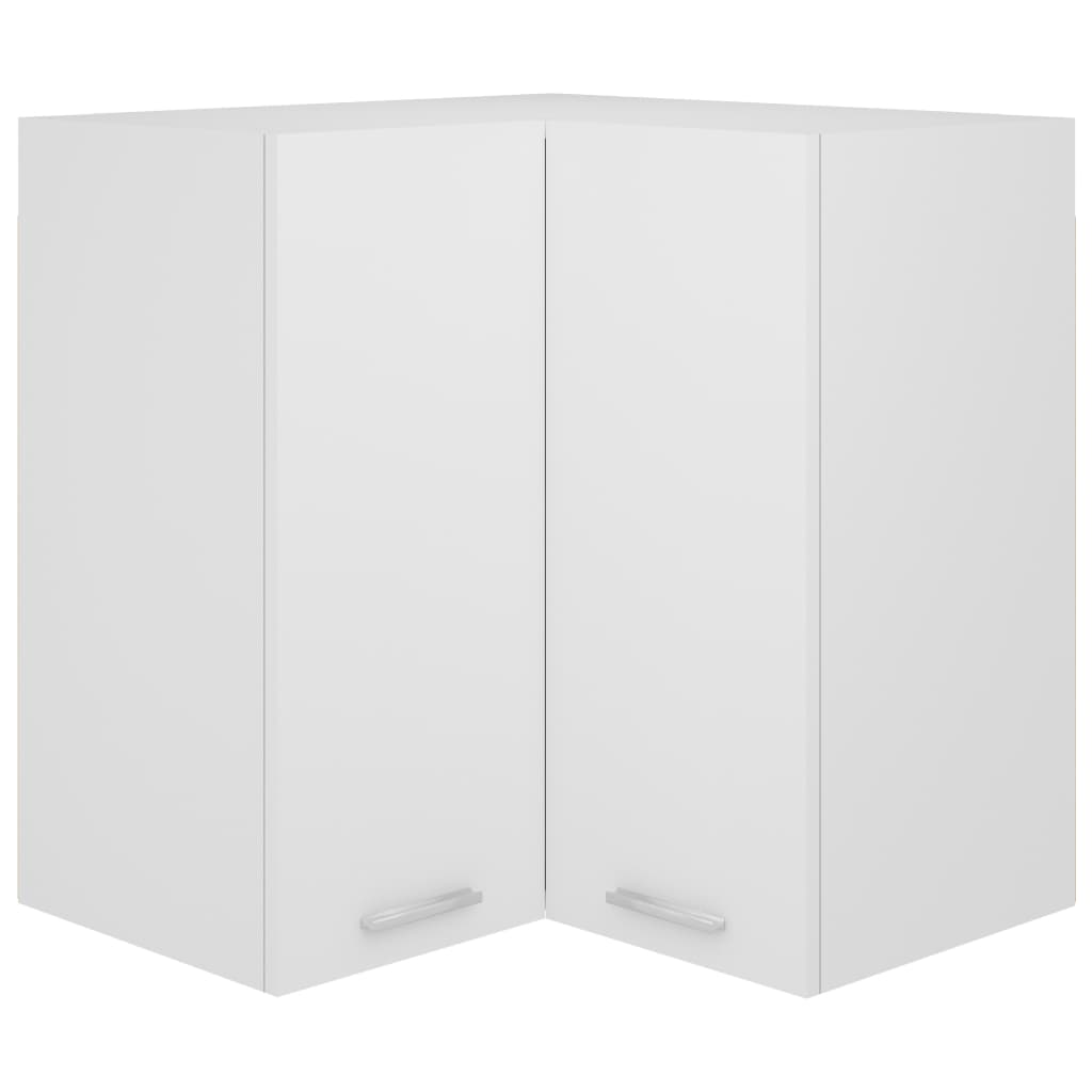Hengende Hjørneskap &quot;Lyon&quot; Hvit 57X57X60 Cm Konstruert Tre