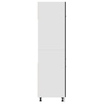 Skap For Kjøkkenskap &quot;Lyon&quot; Svart 60X57X207 Cm Konstruert Tre