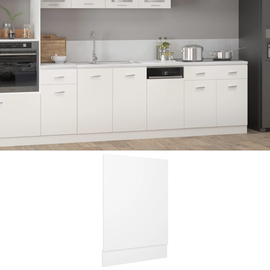Oppvaskmaskinspanel &quot;Lyon&quot; Hvit 45X3X67 Cm Konstruert Tre