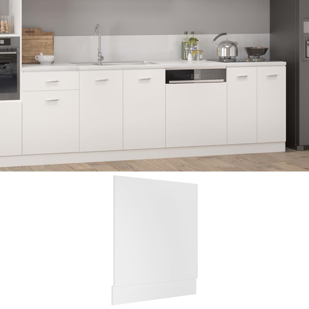 Oppvaskmaskinspanel &quot;Lyon&quot; Hvit 59,5X3X67 Cm Konstruert Tre