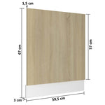 Oppvaskmaskinspanel &quot;Lyon&quot; Sonoma Eik 59,5X3X67 Cm Sponplate