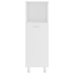 Baderomsskap Hvit 30X30X95 Cm Konstruert Tre