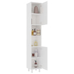 Baderomsskap Hvit 30X30X179 Cm Konstruert Tre