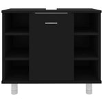 Baderomsskap Svart 60X32X53,5 Cm Konstruert Tre