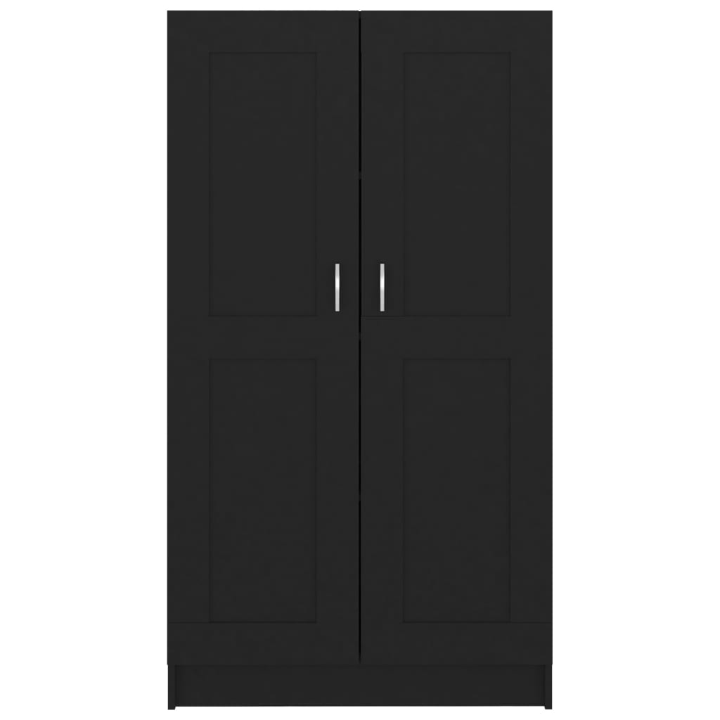 Bokhylle Svart 82,5X30,5X150 Cm Konstruert Tre