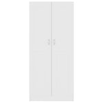 Bokhylle Hvit 82,5X30,5X185,5 Cm Konstruert Tre