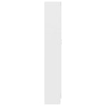 Bokhylle Hvit 82,5X30,5X185,5 Cm Konstruert Tre