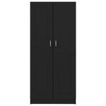 Bokhylle Svart 82,5X30,5X185,5 Cm Konstruert Tre