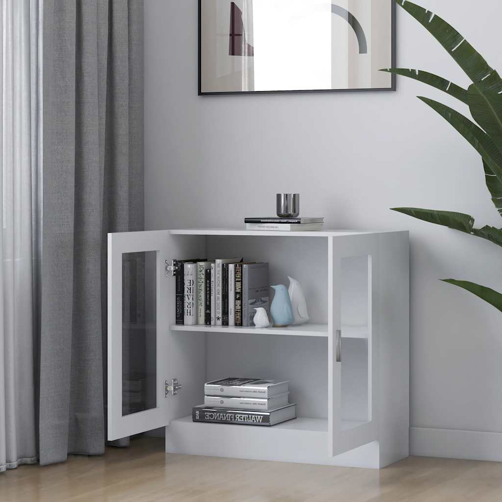 Vitrine Hvit 82,5X30,5X80 Cm Konstruert Tre