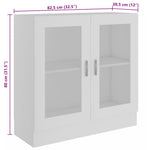 Vitrine Hvit 82,5X30,5X80 Cm Konstruert Tre