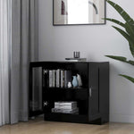 Vitrine Svart 82,5X30,5X80 Cm Konstruert Tre