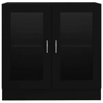 Vitrine Svart 82,5X30,5X80 Cm Konstruert Tre