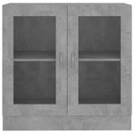 Vitrine Betonggrå 82,5X30,5X80 Cm Konstruert Tre