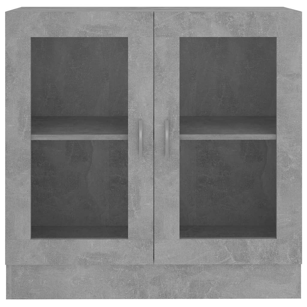 Vitrine Betonggrå 82,5X30,5X80 Cm Konstruert Tre