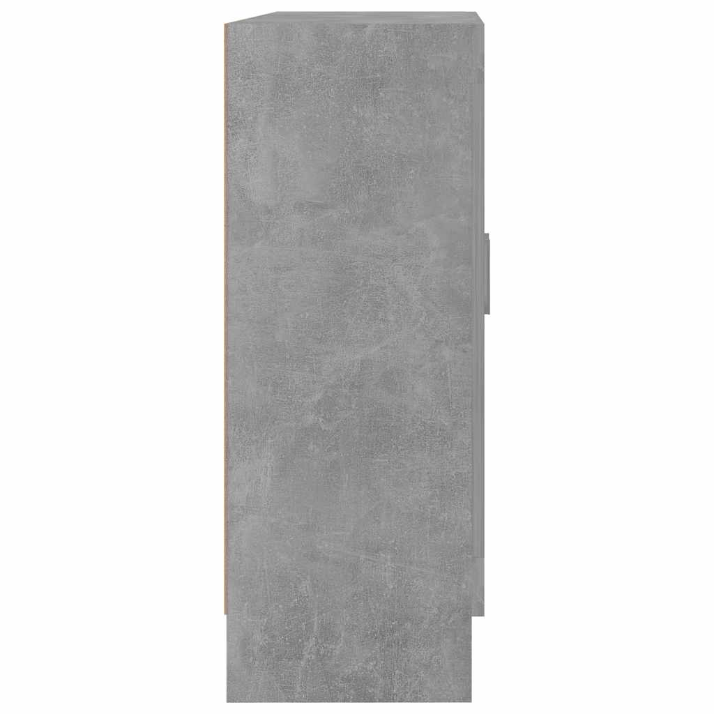 Vitrine Betonggrå 82,5X30,5X80 Cm Konstruert Tre