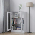 Vitrine Hvit 82,5X30,5X115 Cm Konstruert Tre
