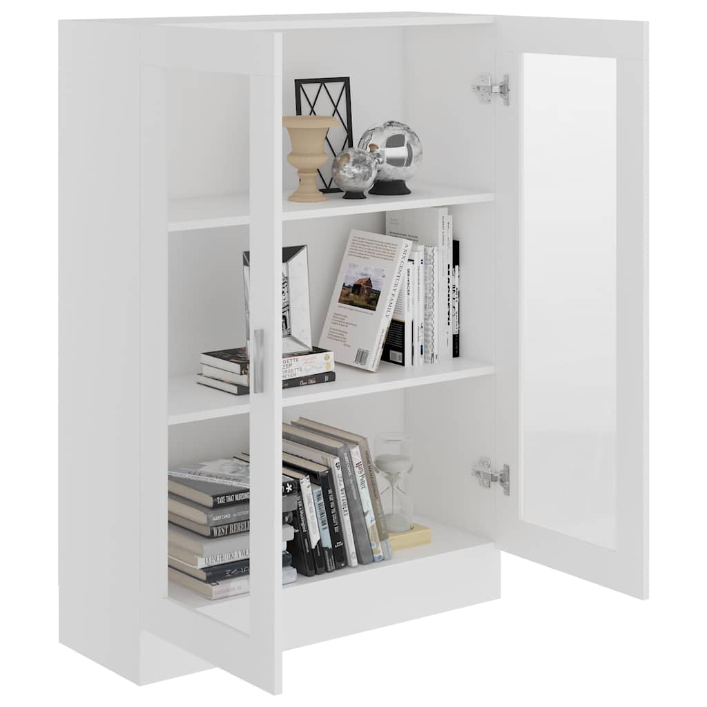 Vitrine Hvit 82,5X30,5X115 Cm Konstruert Tre