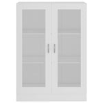 Vitrine Hvit 82,5X30,5X115 Cm Konstruert Tre