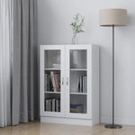 Vitrine Hvit 82,5X30,5X115 Cm Konstruert Tre