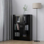 Vitrine Svart 82,5X30,5X115 Cm Konstruert Tre