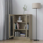 Vitrine Sonoma Eik 82,5X30,5X115 Cm Konstruert Tre