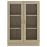 Vitrine Sonoma Eik 82,5X30,5X115 Cm Konstruert Tre