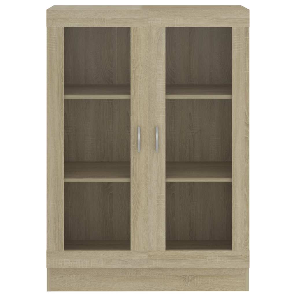 Vitrine Sonoma Eik 82,5X30,5X115 Cm Konstruert Tre