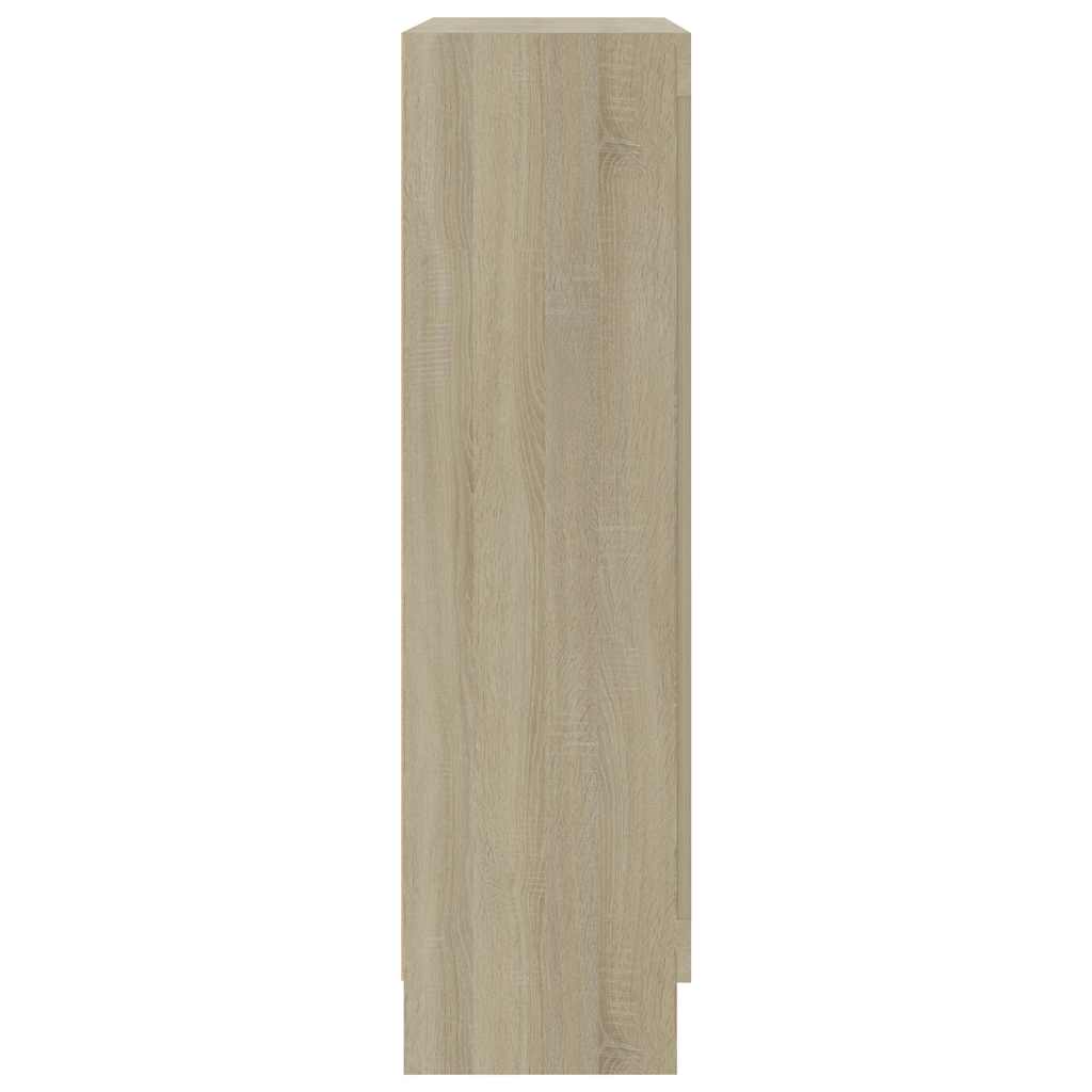 Vitrine Sonoma Eik 82,5X30,5X115 Cm Konstruert Tre