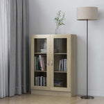 Vitrine Sonoma Eik 82,5X30,5X115 Cm Konstruert Tre