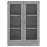Vitrine Betonggrå 82,5X30,5X115 Cm Konstruert Tre