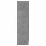 Vitrine Betonggrå 82,5X30,5X115 Cm Konstruert Tre