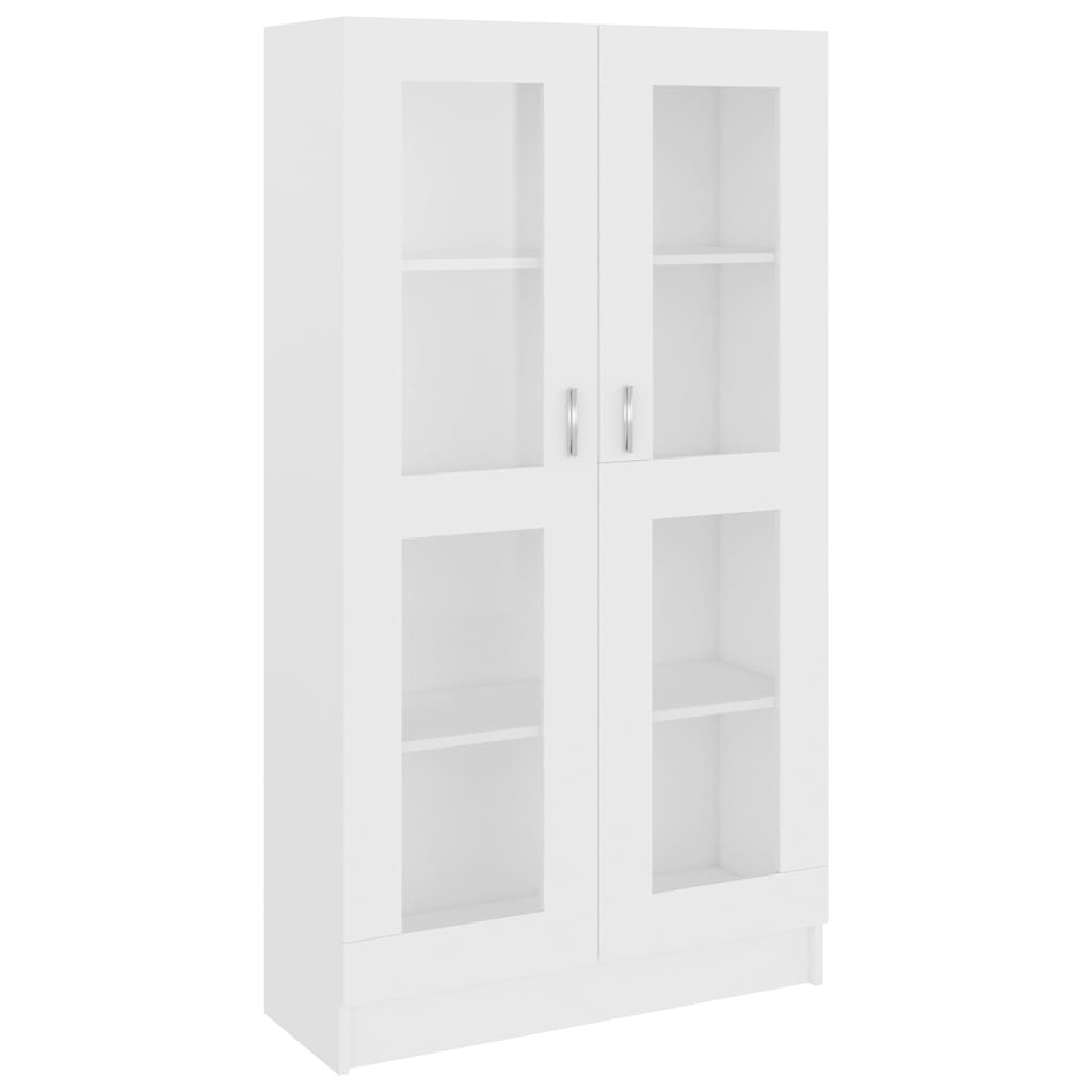 Vitrine Hvit 82,5X30,5X150 Cm Konstruert Tre