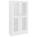 Vitrine Hvit 82,5X30,5X150 Cm Konstruert Tre