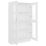 Vitrine Hvit 82,5X30,5X150 Cm Konstruert Tre