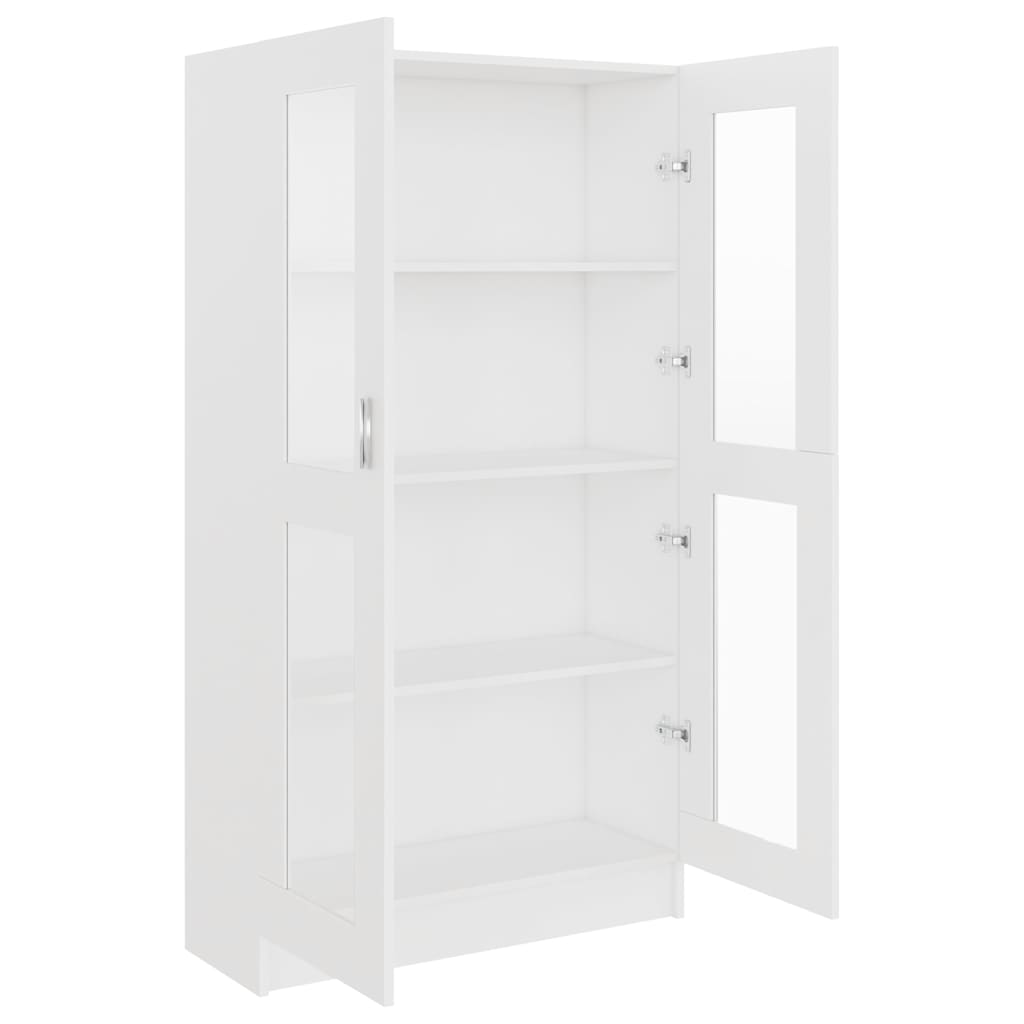 Vitrine Hvit 82,5X30,5X150 Cm Konstruert Tre