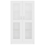 Vitrine Hvit 82,5X30,5X150 Cm Konstruert Tre