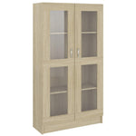 Vitrine Sonoma Eik 82,5X30,5X150 Cm Konstruert Tre