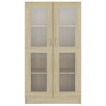 Vitrine Sonoma Eik 82,5X30,5X150 Cm Konstruert Tre