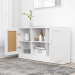 Skjenk Hvit 120X30,5X70 Cm Konstruert Tre