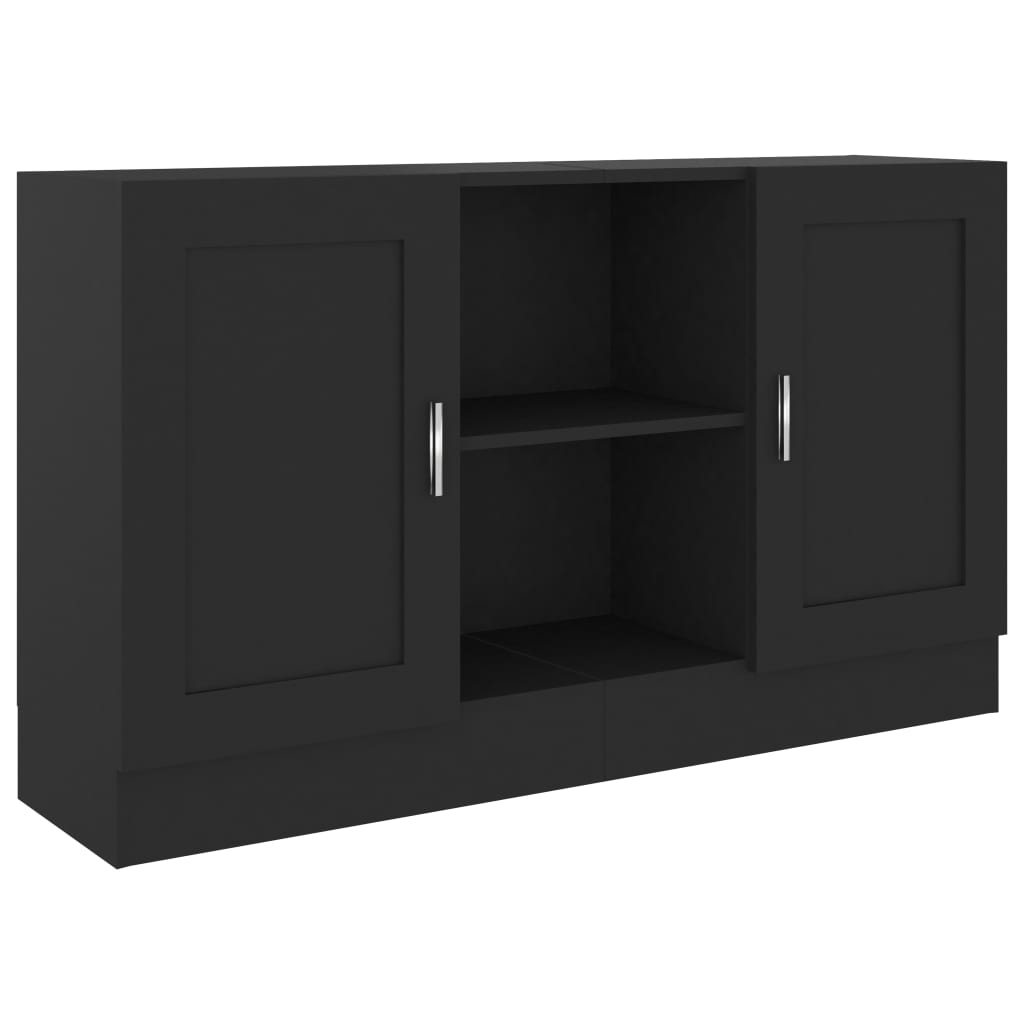 Skjenk Svart 120X30,5X70 Cm Konstruert Tre