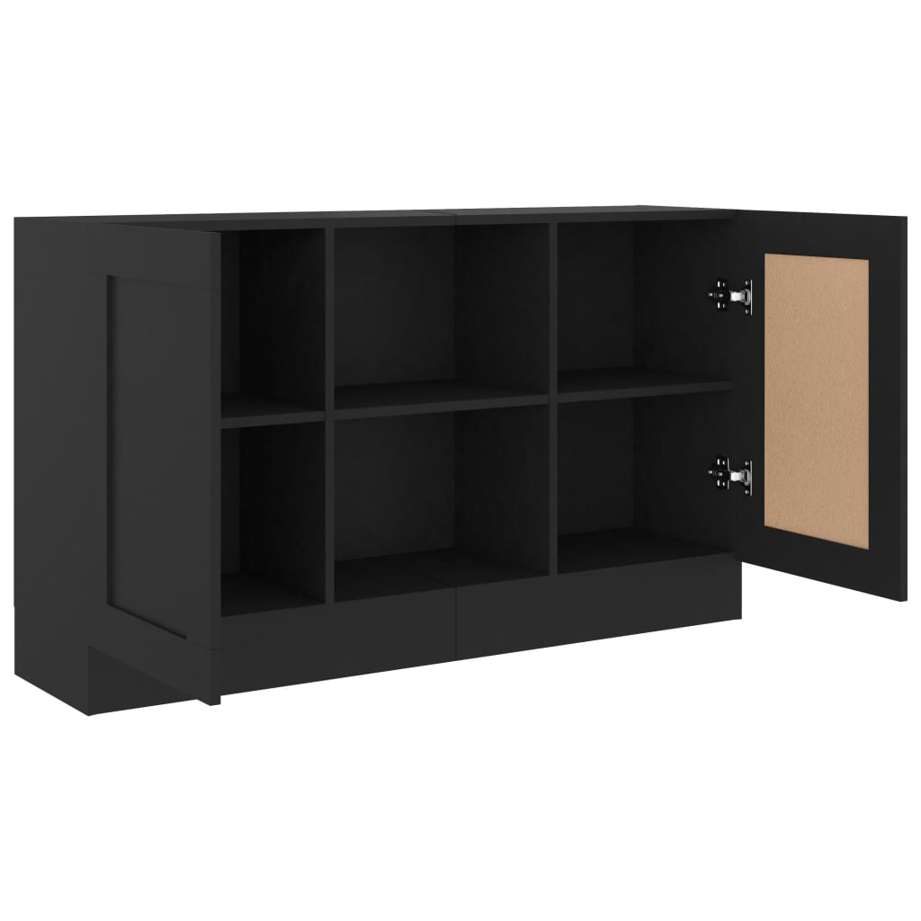 Skjenk Svart 120X30,5X70 Cm Konstruert Tre