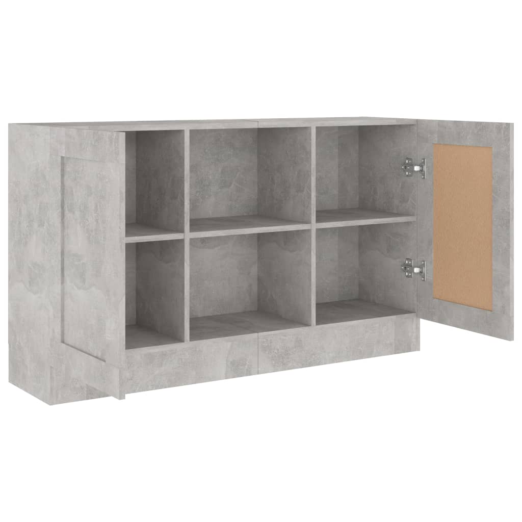 Skjenk Betonggrå 120X30,5X70 Cm Konstruert Tre