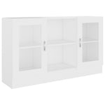 Vitrine Hvit 120X30,5X70 Cm Konstruert Tre