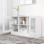 Vitrine Hvit 120X30,5X70 Cm Konstruert Tre