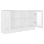 Vitrine Hvit 120X30,5X70 Cm Konstruert Tre