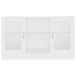 Vitrine Hvit 120X30,5X70 Cm Konstruert Tre