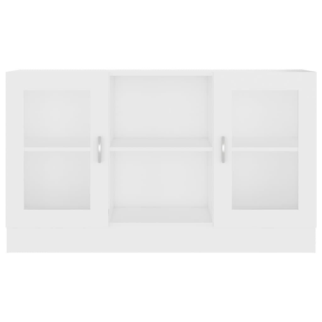 Vitrine Hvit 120X30,5X70 Cm Konstruert Tre
