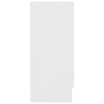 Vitrine Hvit 120X30,5X70 Cm Konstruert Tre