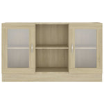 Vitrine Sonoma Eik 120X30,5X70 Cm Konstruert Tre