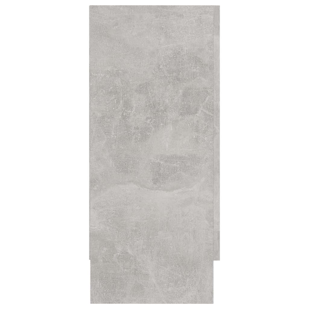 Vitrine Betonggrå 120X30,5X70 Cm Konstruert Tre